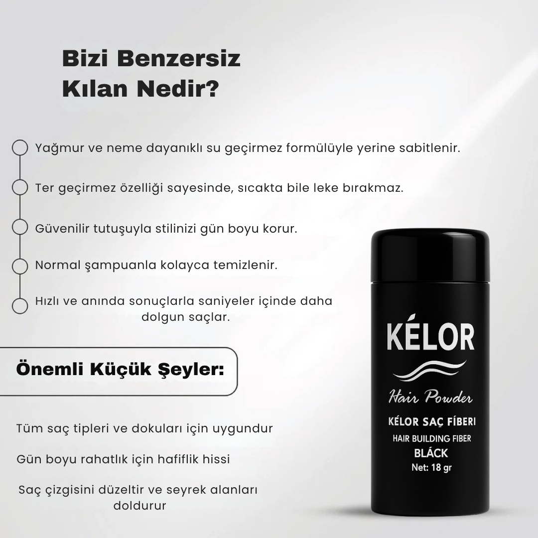 KÉLOR Premium Kalıcı Saç Fiberi (50 gr.)