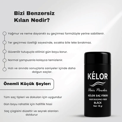 KÉLOR Premium Kalıcı Saç Fiberi (50 gr.)