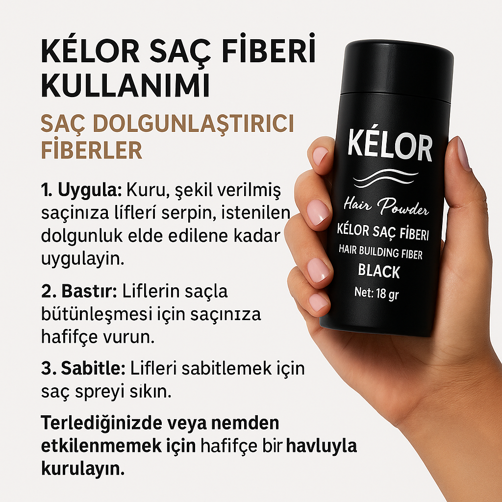 KÉLOR Premium Kalıcı Saç Fiberi (50 gr.)